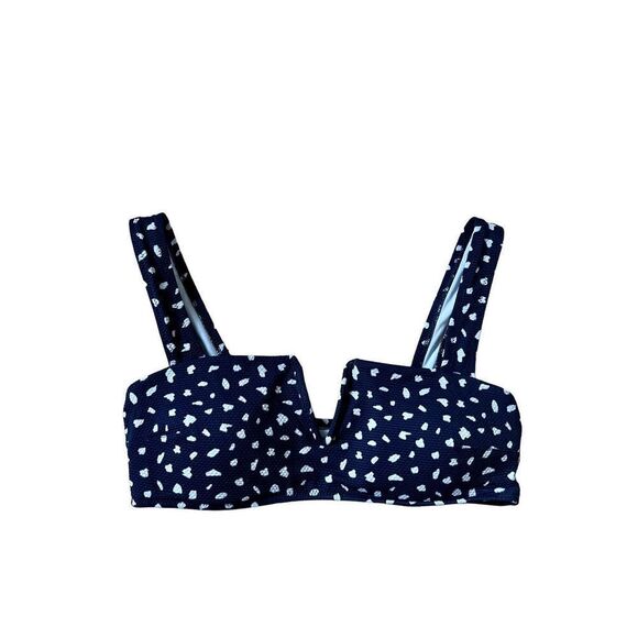 Aerie Blue Bikini Top sz M - Picture 1 of 8